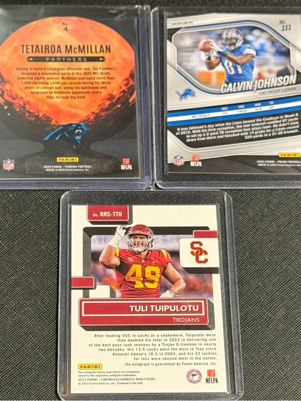 Lot of 5 trading cards (2)basketball (3)football - Picture 2 of 4